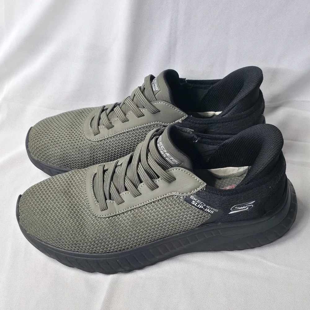 Skechers Bob's Slip-Ins Men's Green SN 118309 Size 8.5